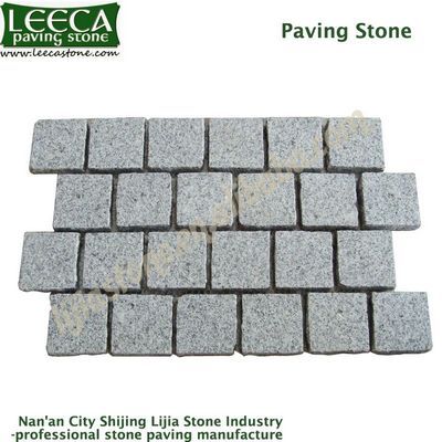 Interlocking cobblestone mat beige granite patio paver ...