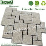 Beige yellow granite french pattern stone paving