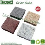 Color stone cube granite cobble stone pavers lowes