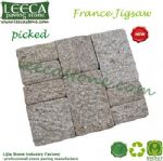 France jigsaw picked finish mesh back paver