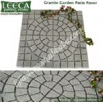Granite garden patio paver light grey paving stone