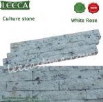 White rose porfido garden cultural stone