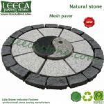 Chinese grey granite star compass  paving stone circle 