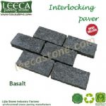 Interlocking basalt paver flagstone mat mesh stone tile