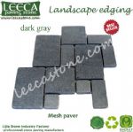 French pattern dark gray granite garden path tiles