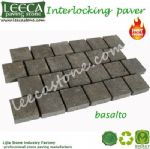 Interlock pavers basalto paving stone