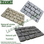 Driveway stone mat,tumbled stone,cobbles