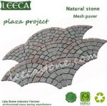 Fan cube,mesh back cobble stone,outdoor paving