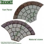 Granite, Porphyry fan shape natural paver