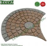 Euro fan natural garden cobblestone paver