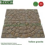 Chinese yellow granite stone, plaza paver