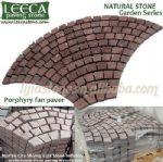 Porphyry,garden stone walkway,fan cobblestone
