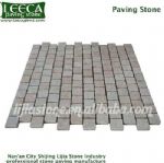 Chinese yellow granite paving stone natural beige block