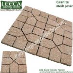 Square paver,stone pavement,mesh back cobble stone