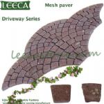 Red porphyry mesh paver driverway series