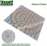 Chinese yellow light grey granite, natural stone, mesh paver