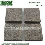 Rusty yellow stone tiles cube cobblestone