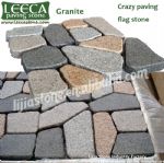 Crema marfil crazy paving tiles natural yellow stone