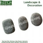 Landscape & Decoration cobblestone Chinese dark grey granite