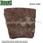 Flamed top natural sides stone cube
