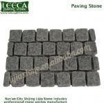 River rock paving stone natural finish black granite