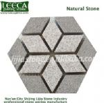 Hexagon granite paving stone outdoor tiles, Aqaba paving