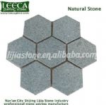 Light grey hexagon granite paving stone