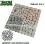 Mix color natural stone central circle