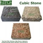 Granite cubic stone, kerbstone, natural surface saw cut finish