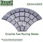 G654 G603 granite fan paving stone