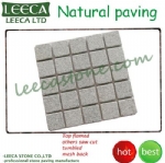 Interlock tiles mesh stone pavers