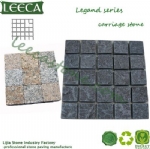 Black basalto natural finish stone paver 