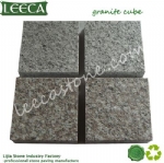 Natural granite cube block
