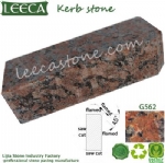 Red rose curb porphyry kerbstone