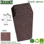Red rose curb porphyry kerbstone