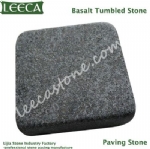 Black basalto tumbled stone cube