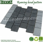 Grey granite running stone garden paver