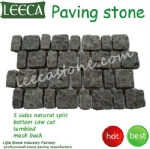 Irregular cobbles mesh paver interlock stone Dubai