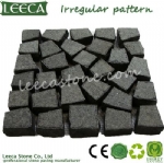 Irregular pattern stones paving basalt paver LEECA Dubai