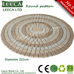Round circle pattern sheet paving stone