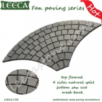 Wholesale paving stones on net, fan shape cobble stone