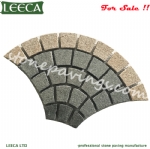 Doha paving stones on net fan pattern cobblestone 