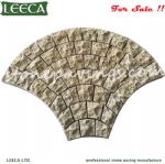 China yellow granite G682 mesh cobblestone pavers stones Dubai