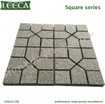 Dark grey G654 granite paver stones driveway paving tiles